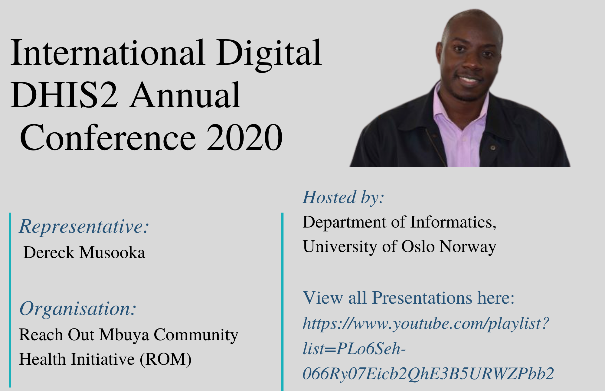 ROM participates in the firstever International Digital DHIS2